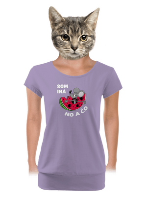Som iná dámske tričko s lemom Lavender