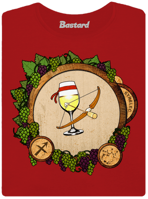 Vínny horoskop: Strelec dámske tričko prémium Red Mal