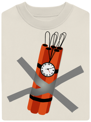 Dynamit unisex mikina bez kapucne Off White