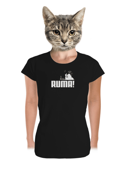 Ruma dámske tričko prémium Black