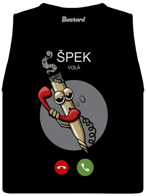 Špek volá dámske tielko voľné Black
