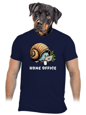 Slimákov home office pánske tričko Navy