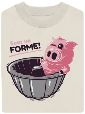 Vo forme unisex mikina bez kapucne Off White