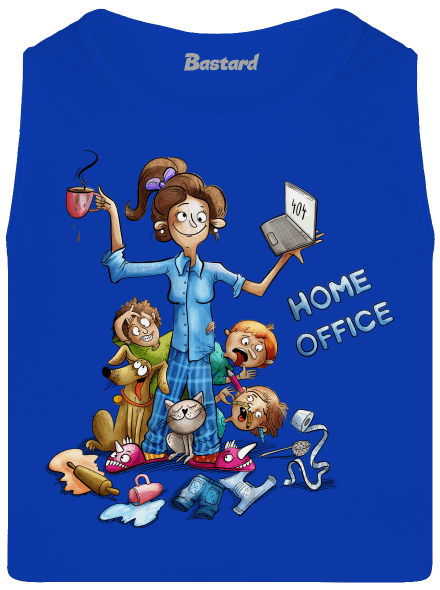 Mamičky home office pánske tielko Royal Blue