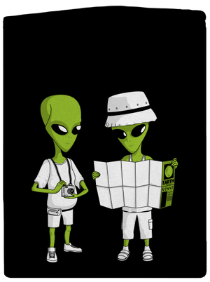 Mimozemšťania pánska mikina na zips Black