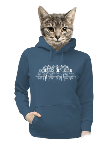 Cimrman: Debil, blbeček dámska mikina klokanka Denim