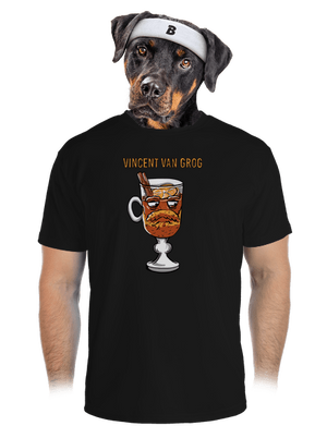 Vincent van Grog pánske športové tričko Black