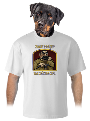 Zase práce? unisex tričko oversized White