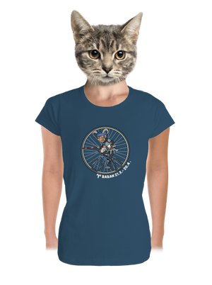 Cyklistický horoskop: Baran dámske tričko prémium Petrol Blue