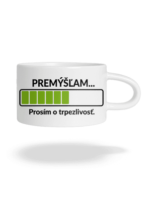 Premýšľam hrnček makronka White