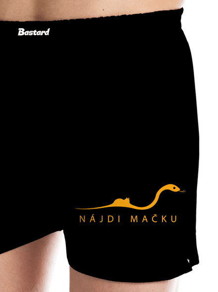 Nájdi mačku pánske trenky Black