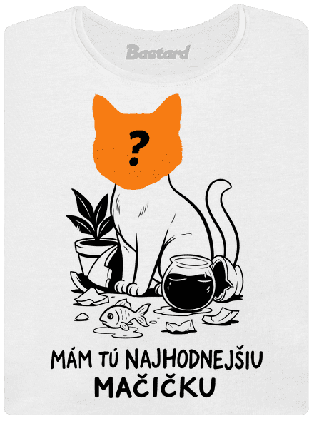 Mám najhodnejšiu mačičku dámske tričko s lemom White
