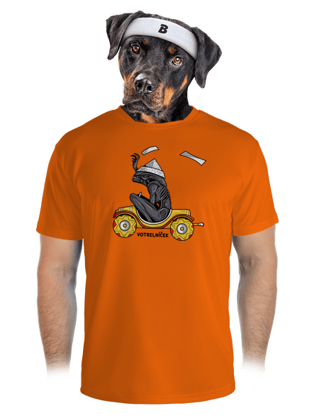 Votrelníček pánske športové tričko Neon Orange