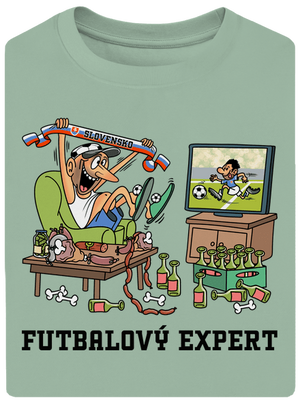 Futbalový expert unisex tričko oversized Sage