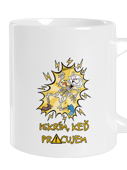 Iskrím veľký hrnček White