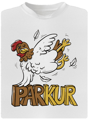 Parkur pánske športové tričko White