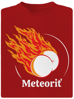 Meteoriť pánske športové tričko Red Mal