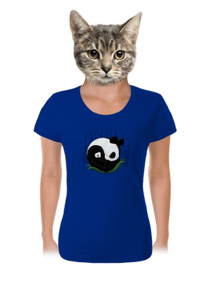 Dve spiace pandy dámske tričko Royal Blue Mal