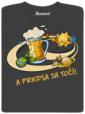 A predsa sa točí! pánske dlhý rukáv Dark Grey