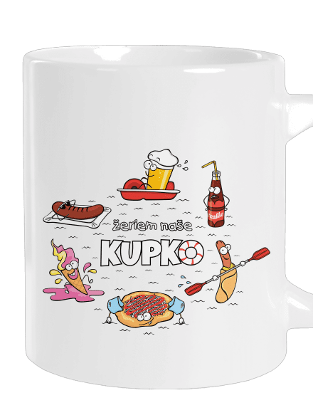Slovenské kupko veľký hrnček White