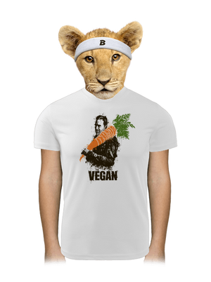 Vegan detské športové tričko White