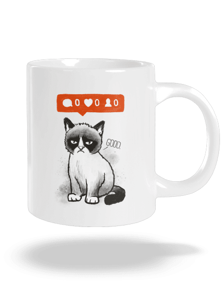 Grumpy veľký hrnček White