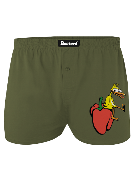 Kura na paprike pánske trenky Khaki