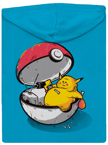 Koniec pokémona dámska mikina na zips Blue Atol