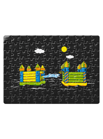Dobytie hradu puzzle White