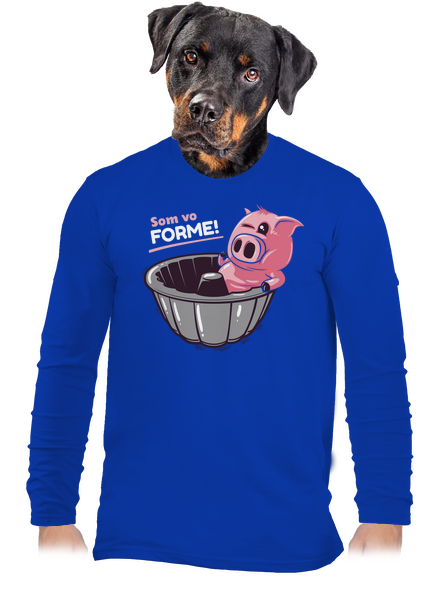 Vo forme pánske dlhý rukáv Royal Blue