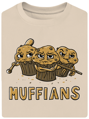 Muffians unisex tričko oversized Almond