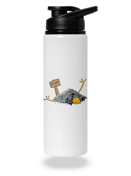 Sova spálená flaša na vodu White