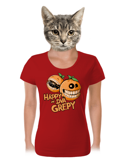Happy grepy dámske tričko Red Mal