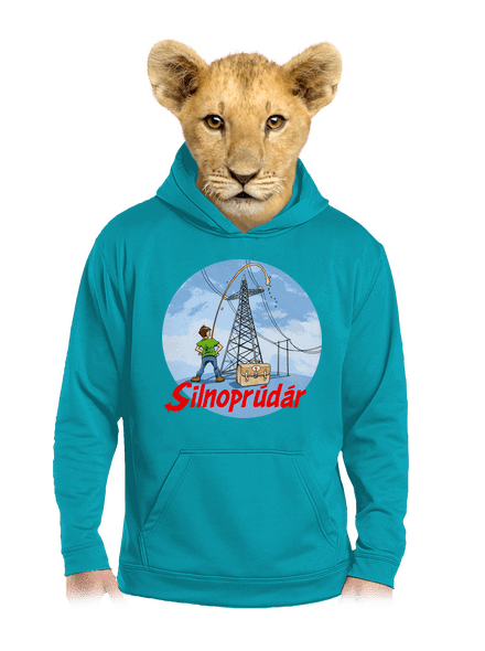 Silnoprúdár detská mikina klokanka Hawaiian Blue