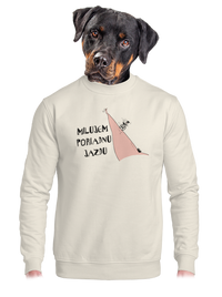 unisex mikina bez kapucne