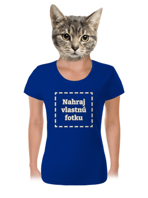 Vlastná potlač dámske tričko Royal Blue Mal