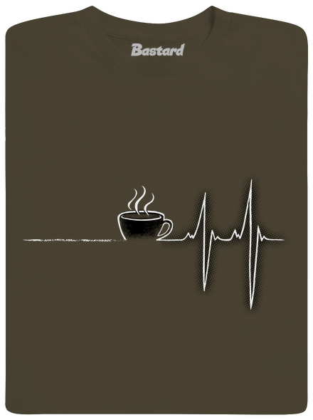 Coffee help pánske dlhý rukáv Urban Khaki