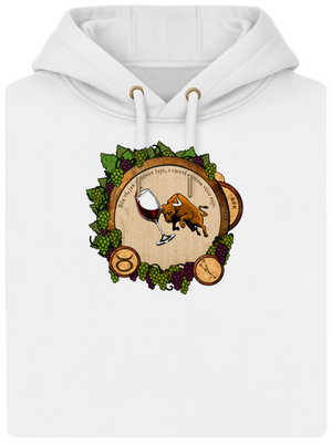 Vínny horoskop: Býk unisex mikina premium Snowwhite