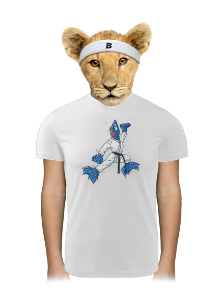 Bojovníčka detské športové tričko White