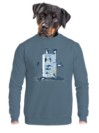 unisex mikina bez kapucne