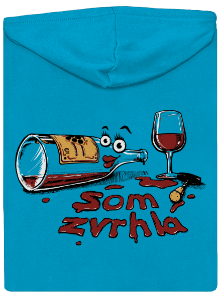 Zvrhlá dámska mikina na zips Blue Atol