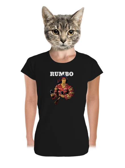 Rumbo dámske tričko prémium Black