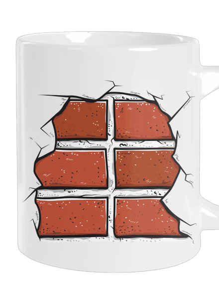 Tehly veľký hrnček White