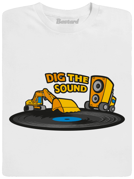 Dig the sound pánske dlhý rukáv White