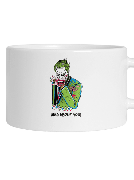 Joker a Harley hrnček makronka White