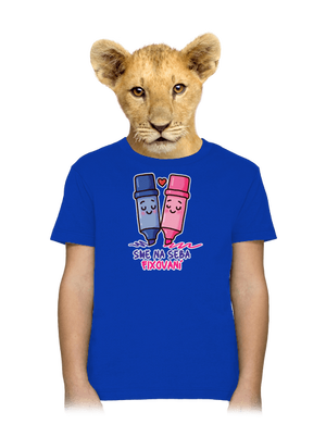 Sme fixovaní detské tričko Royal Blue