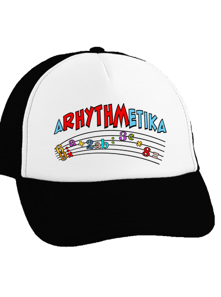 Arhythmetika šiltovka truckerka Black cap