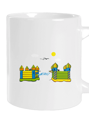 Dobytie hradu veľký hrnček White