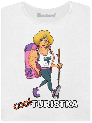 Cool turista dámske tričko s lemom White