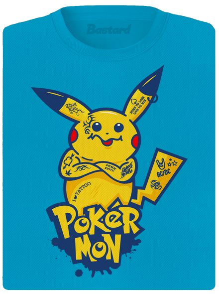 Pokérmon dámske športové tričko Blue Atol